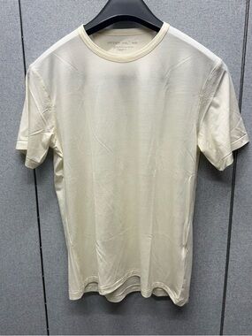 Peter Millar Cream Short-Sleeve Crew Tee